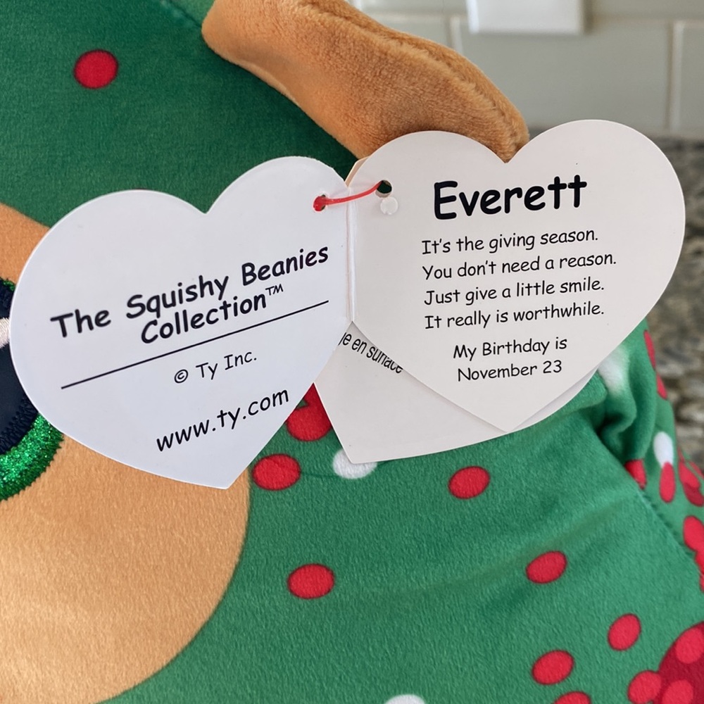 Ty Everett Squishy Beanies - Picture 3 of 9